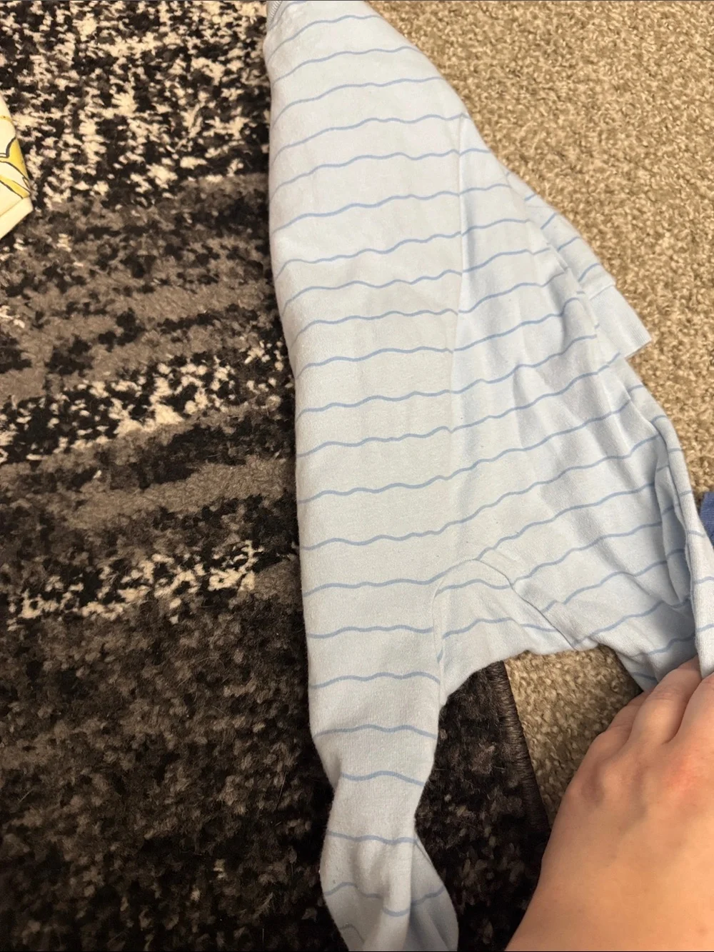 Carters Footed One-Piece - Blue Shark & Cream Dino Prints